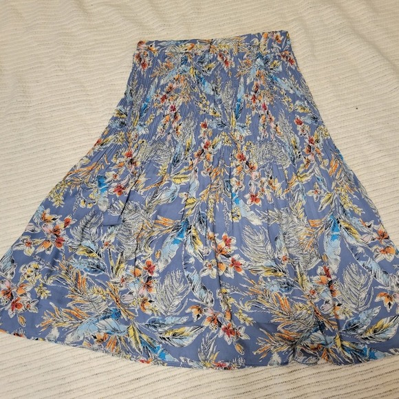 Status by Chenault tropical print pleated midi skirt - Picture 2 of 7